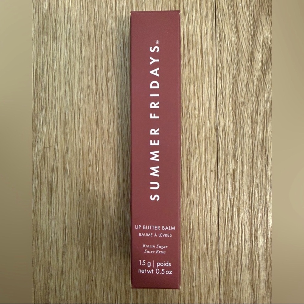 Brand New Summer Fridays Lip Butter Balm in Brown Sugar